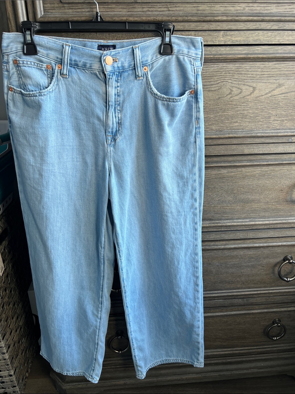 J. Crew Light Blue Wide-Leg Jeans
